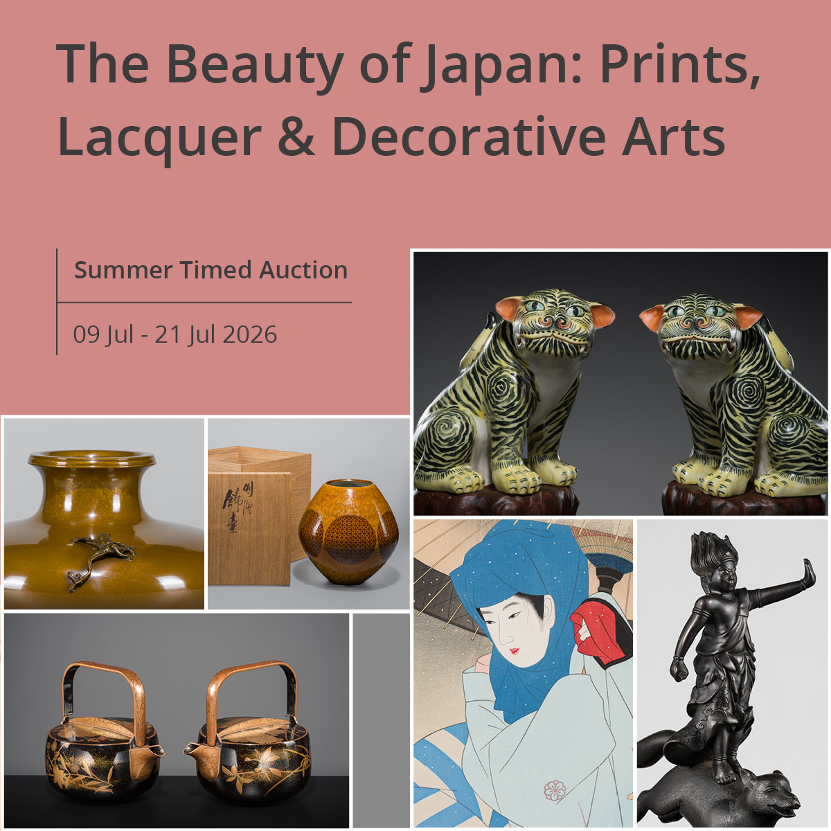 The Beauty of Japan: Prints, Lacquer & Decorative Arts