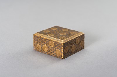 Lot 397 - TWO ORNAMENTAL GOLD LACQUER BOXES