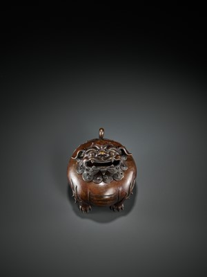 Lot 19 - A BRONZE ‘LUDUAN’ CENSER, EARLY QING DYNASTY