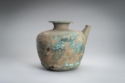 Lot 222 - A HAN STYLE BRONZE POURING VESSEL