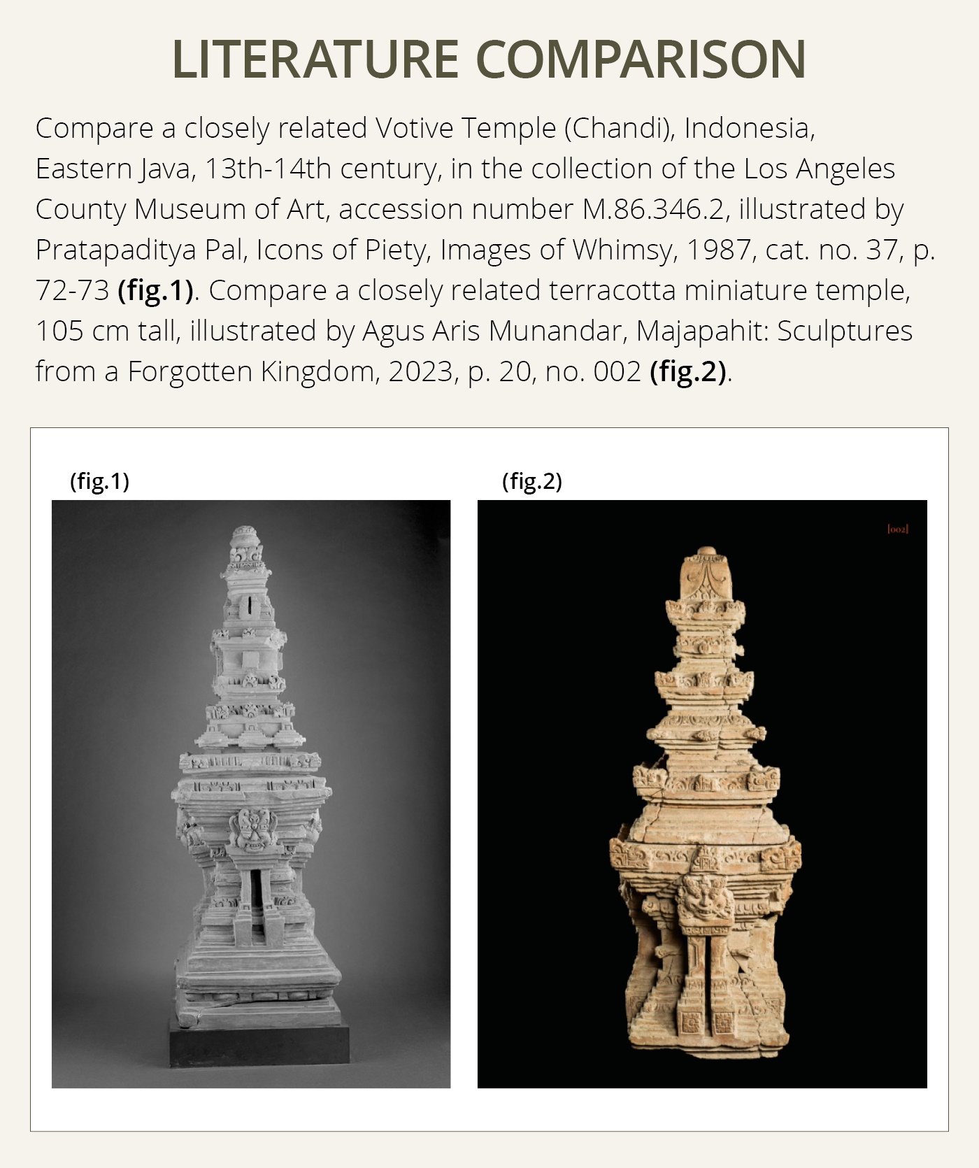 Lot 209 - A TERRACOTTA VOTIVE TEMPLE, CHANDI, EASTERN