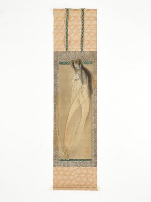 Lot 147 - A RARE SCROLL PAINTING DEPICTING A YUREI (GHOST)
