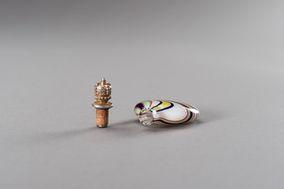 Lot 280 - A FRENCH SWIRL GLASS SNUFF BOTTLE, 19TH CENTURY