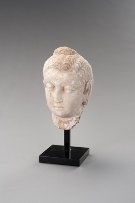 Lot 1138 - A STUCCO HEAD OF BUDDHA, GANDHARA