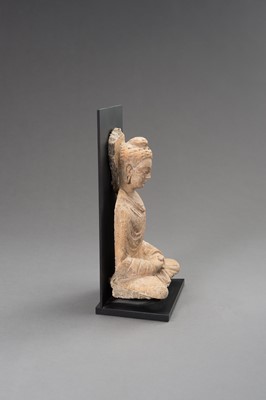 Lot 1137 - A STUCCO FIGURE OF BUDDHA, GANDHARA