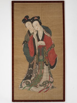 Lot 270 - ‘TWO BEAUTIES’, EARLY QING DYNASTY