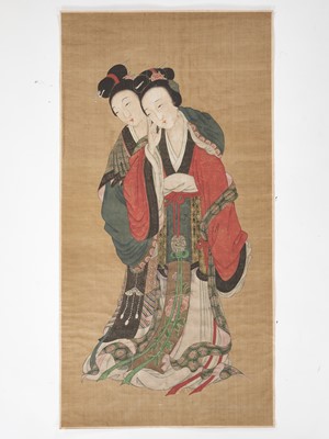 Lot 270 - ‘TWO BEAUTIES’, EARLY QING DYNASTY