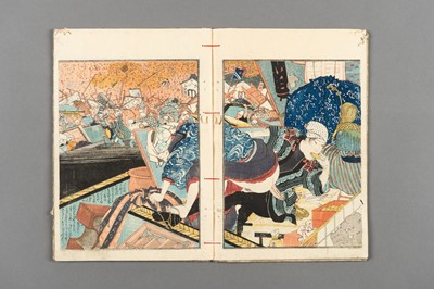 Lot 1087 - A SET OF THREE SHUNGA WOOD BLOCK PRINT ALBUMS, 19th CENTURY