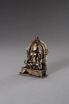 Lot 1269 - A FINE BRONZE FIGURE OF SHIVA