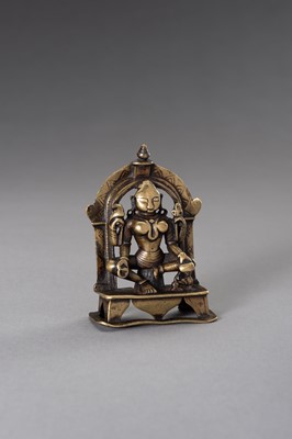 Lot 1269 - A FINE BRONZE FIGURE OF SHIVA