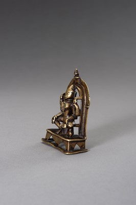 Lot 1269 - A FINE BRONZE FIGURE OF SHIVA