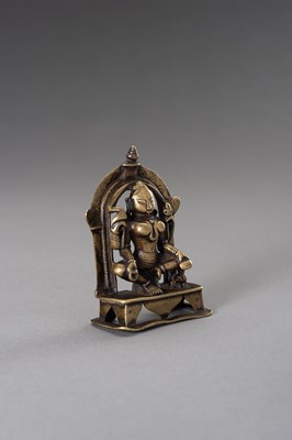 Lot 1269 - A FINE BRONZE FIGURE OF SHIVA