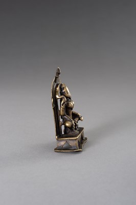 Lot 1269 - A FINE BRONZE FIGURE OF SHIVA