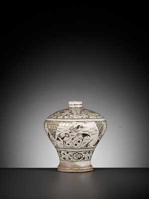 Lot 401 - A CIZHOU PAINTED MEIPING, MING DYNASTY