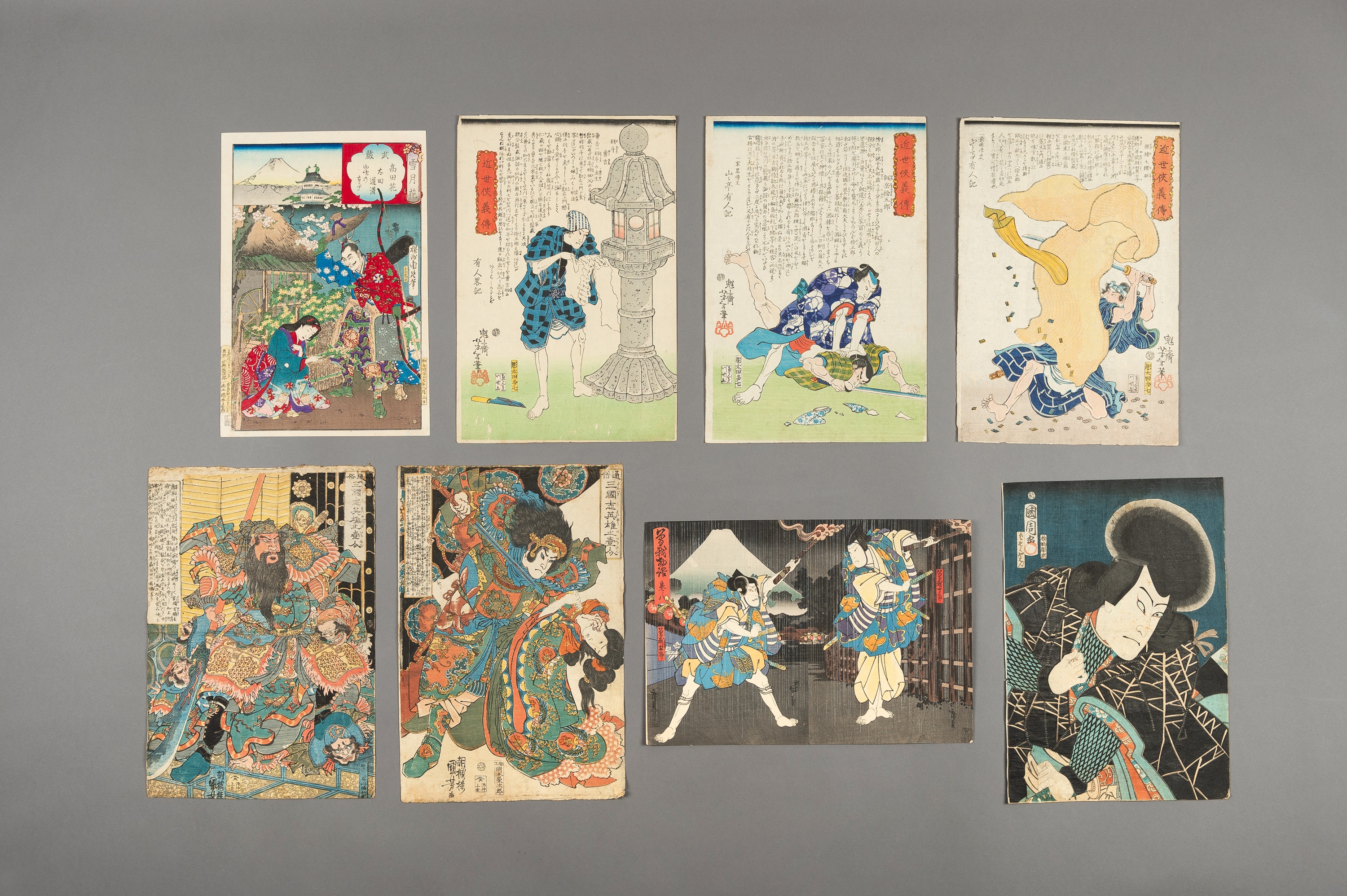 日本画菖蒲(曙光) Lot 376 - A GROUP OF EIGHT COLOR WOODBLOCK PRINTS,
