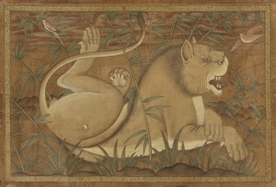 Lot 264 - ‘LION AT REST’, MUGHAL EMPIRE