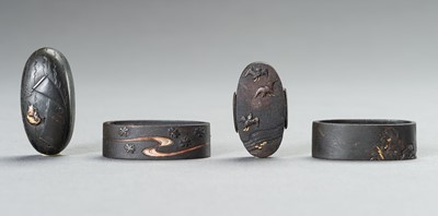 Lot 464 - A SET OF TWO FUCHI AND TWO KASHIRA