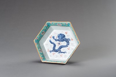 Lot 783 - A HEXAGONAL PORCELAIN BOWL, XIANFENG MARK AND PERIOD