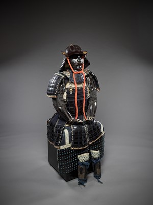 Lot 41 - A SUIT OF ARMOR WITH SUJIBACHI KABUTO