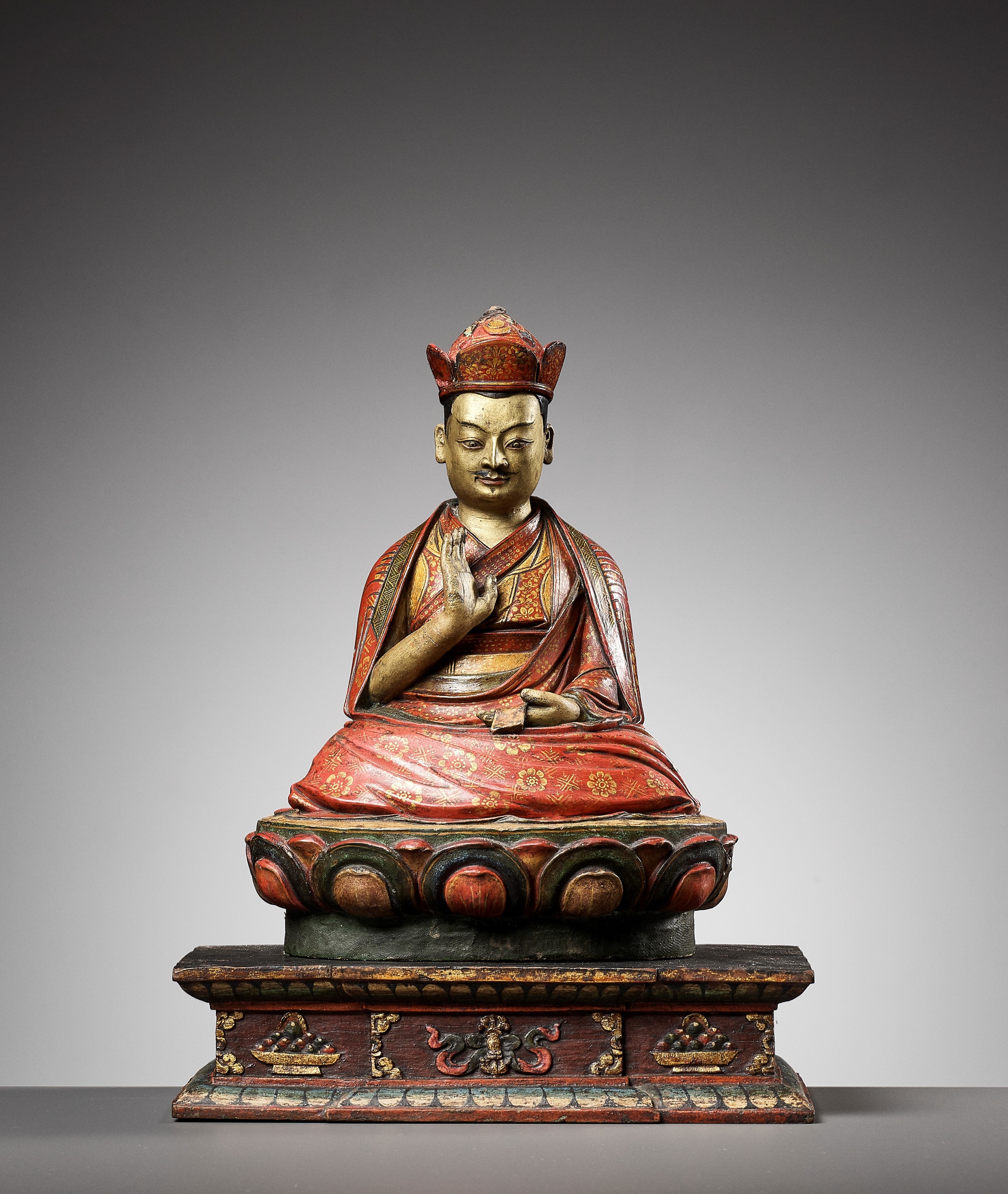 【 大きな黄鴫 インド木彫金工 】36.5㎝/2.7㎏　 20世紀初頭 大きな黄鴫 インド木彫金工 】36.5㎝/2.7㎏ 20世紀初頭