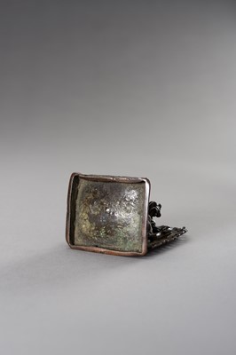 Lot 1272 - AN INDIAN BRONZE FIGURE OF GANESHA