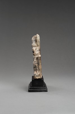 Lot 903 - A GRAY STONE STATUE OF UMA-MAHESHWARA