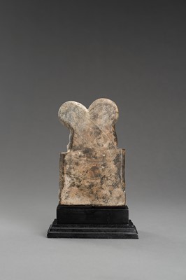 Lot 903 - A GRAY STONE STATUE OF UMA-MAHESHWARA