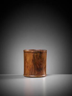 Lot 286 - A HUANGHUALI BRUSHPOT, BITONG, FIRST HALF OF THE QING DYNASTY