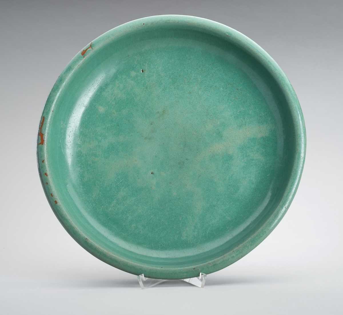 Lot 789 - A RARE CELADON PORCELAIN CHARGER