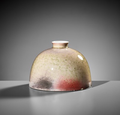 Lot 125 - A PEACHBLOOM-GLAZED BEEHIVE WATERPOT, TAIBO ZUN, 19TH TO EARLY 20TH CENTURY