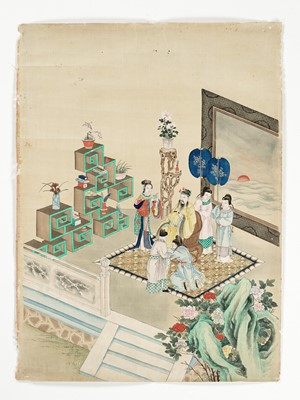 Lot 564 - ‘AN AUDIENCE WITH THE HONGXI EMPEROR’, QING DYNASTY