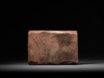Lot 693 - A MUGHAL RED SANDSTONE PANEL, NORTHERN INDIA, 17TH-18TH CENTURY