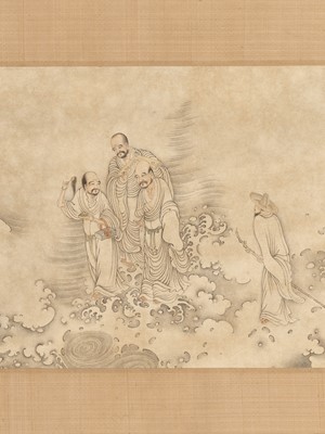 Lot 199 - ‘LUOHANS’, ATTRIBUTED TO DING GUANPENG (ACTIVE 1708-1771)