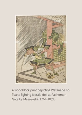 Lot 64 - MIYAO: A SUPERB AND IMPRESSIVE PARCEL-GILT CENSER DEPICTING WATANABE NO TSUNA FIGHTING THE ONI IBARAKI