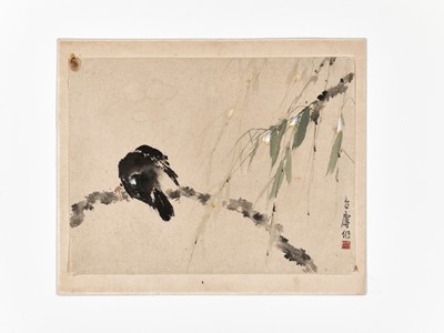 Lot 200 - ‘BIRD AND BAMBOO’, BY FANG ZHAOLIN (1914-2006)