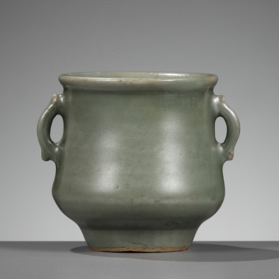 A SMALL LONGQUAN CELADON CENSER, SONG TO YUAN DYNASTY