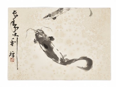 Lot 559 - ‘NEW YEAR’S FISH’, BY LI KUCHAN (1899-1983)
