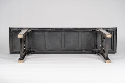 Lot 15 - A CHINESE LACQUERED ALTAR TABLE, QING