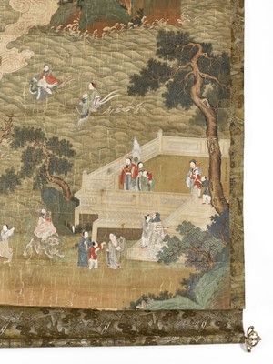 Lot 565 - ‘THE ARRIVAL AT THE PEACH FESTIVAL’, QING DYNASTY