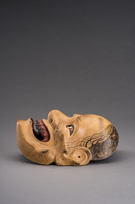 Lot 1066 - A NOH MASK OF YAMANBA