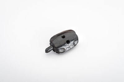 Lot 362 - A WOOD NETSUKE OF A TORTOISE