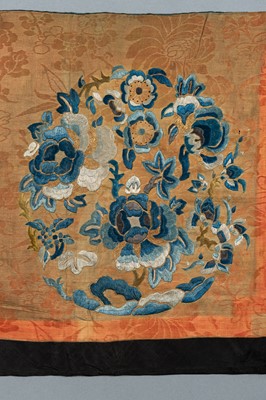 Lot 452 - A LOT WITH TWO SILK TEXTILES, QING