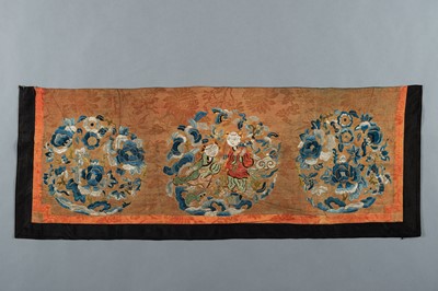 Lot 452 - A LOT WITH TWO SILK TEXTILES, QING