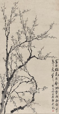 Lot 204 - ‘PLUM BLOSSOMS’, BY QI BAISHI (1864-1957), DATED 1923