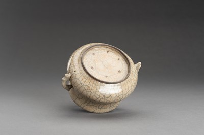 Lot 742 - A GUAN-STYLE GLAZED CERAMIC CENSER