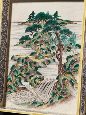 Lot 131 - A VERY RARE KO-KUTANI STYLE PORCELAIN SUZURIBAKO (WRITING BOX)