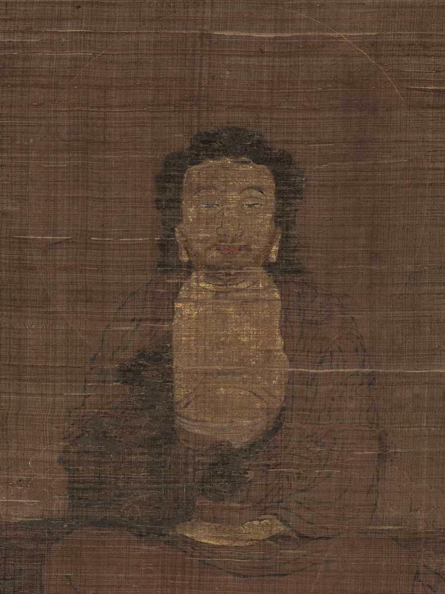 Lot 65 - A VERY RARE AND EARLY JAPANESE HANGING SCROLL PAINTING OF AN IMMORTAL, 14TH-16TH CENTURY