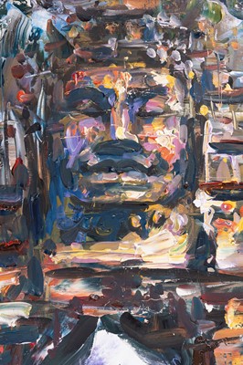 Lot 848 - ´ENTRANCE OF ANGKOR THOM WITH BUDDHISTIC MONKS´ BY SOPHANNARITH (BORN 1960)