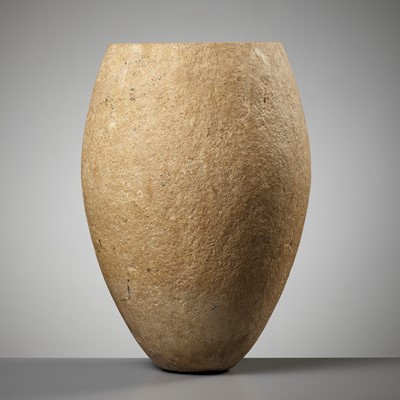 Lot 663 - A LARGE BACTRIAN LIMESTONE JAR, CIRCA LATE 3RD TO EARLY 2ND MILLENNIUM BC