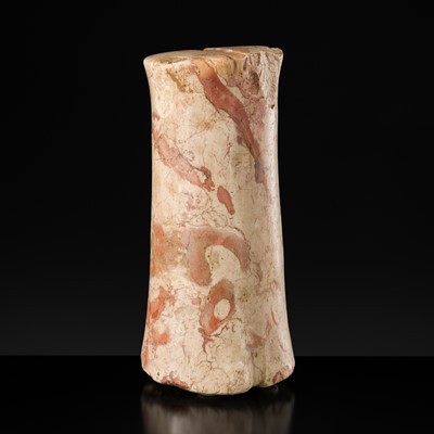 Lot 232 - A BACTRIAN LIMESTONE COLUMN IDOL, LATE 3RD TO EARLY 2ND MILLENNIUM BC